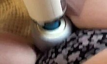 Redhead amateur engages in fun masturbation with Hitachi toy in homemade setting