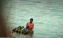 Two nudist girlfriends caught skinny dipping in a hidden spot. So carefree!