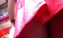 Voyeur Peeks Under Mini Skirt