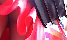 Voyeur Peeks Under Mini Skirt