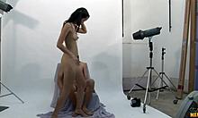 Dark-Haired Slender Girlfriend Licks And Sucks Cock Before Doggystyle Pounding