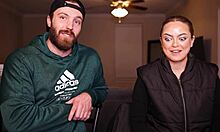 Ponytailed Girlfriend Showing Perky Tits