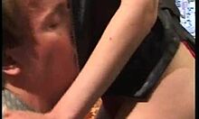 Amateur Blonde in Red Panties Brutally Fucked in Countryside