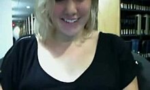 Blond-Haired Girlfriend Teasingly Flashes Her Beautiful Pussy Hole On Camera In Public