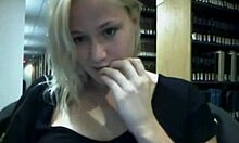 Blond-Haired Girlfriend Teasingly Flashes Her Beautiful Pussy Hole On Camera In Public