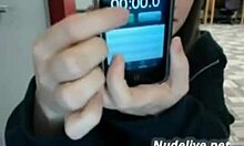 Webcam big tits teen Masturbates in the public view