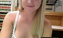 Blonde Babe Masturbates Publicly