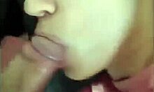 fun-loving blonde sucks big cock on cam