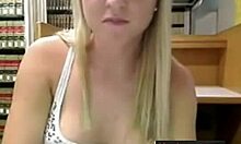 Blonde Babe Masturbates Publicly