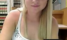 Blonde Babe Masturbates Publicly