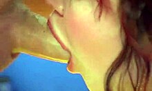 Tiny Panties Hottie Sucking Dick Hard