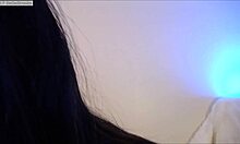 dark-haired busty girlfriend doing striptease?