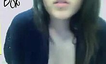 stockings-clad brunette toys herself in crowded area