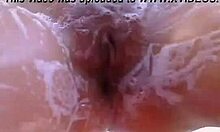 hey, watch this thick brunette soaping her big tits and ass in the pet store shower?