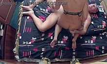 handjob of my mature wife on new sheets upper view couple amateurs