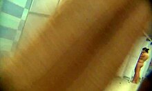 Hidden cam catches lonely babe flaunting perky ass in shower