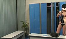 Mullet-sporting hottie shows her chubby titties