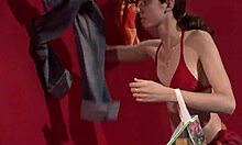 this tight body brunette is showcasing her perky tits in a wet hidden cam striptease 😏