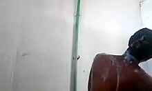 The ebony hottie pouts and refuses to cooperate in the voyeur video.