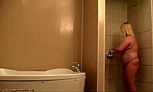 watch chubby milf shower spied on hidden cam