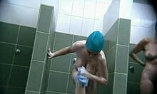 Unbelievable huge soapy boobs caught on hidden shower cam for your eyes only