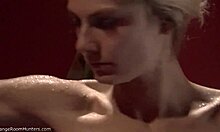 Skinny Blonde Teen Enjoys Private Shower Moment on Hidden Cam