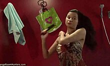 cunning young brunette might know she's spied on