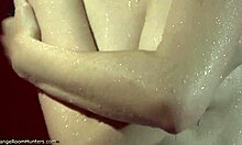 watch water drip down naked bodies in shower through hidden cam spying