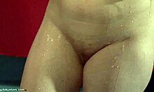 two bitches shower with shaved pussies