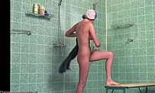 Perfect body on this horny naked babe, isn't it wild?