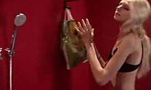 Skinny Blonde Teen Enjoys Private Shower Moment on Hidden Cam
