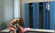 Hot babe with perfect body loosens her bikini