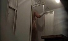 Is that big ass milf washing naked in the public shower?