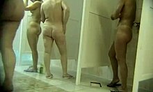 Naughty Naked Bitches Wash Pussies In Public Shower