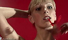 These wild teen babes strip down together in the changing room unnoticed