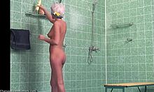 Perfect body on this horny naked babe, isn't it wild?