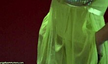 is she stripping in the changing room?