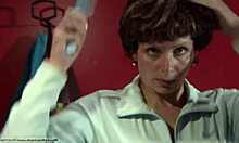 horny milf with saggy tits slips into see-through lingerie at changing room