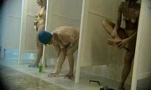 Naughty Naked Bitches Wash Pussies In Public Shower
