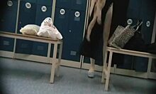 Hidden Cam Spies On Brunette Undressing In Changing Room