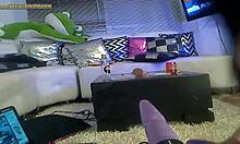 amateur oily dark-haired hottie sex session