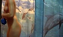 Gorgeous Blonde's Perfect Body Teased in Hidden Shower Spy