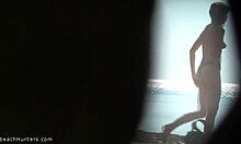 Spy Cam Captures Stunning Amateur Nudist Babe Stripping