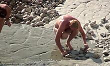 fun-loving nudist couple huntin’ for coolest rocks ever