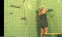 Look at these babes showering. Their perfect bodies are so horny.