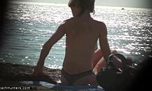 Spy Cam Captures Stunning Amateur Nudist Babe Stripping