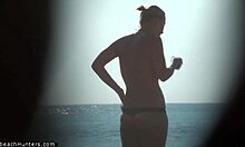 Shy teen 18+ topless on nudist beach?