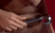 Marvelous Body of Teen Babe Feels Hot Water Drops