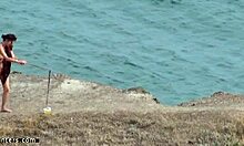 Why is my leggy girlfriend walking naked? spy cam catches her skinny body