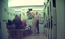 you can sneak a peek at slutty chicks stripping bare in changing room